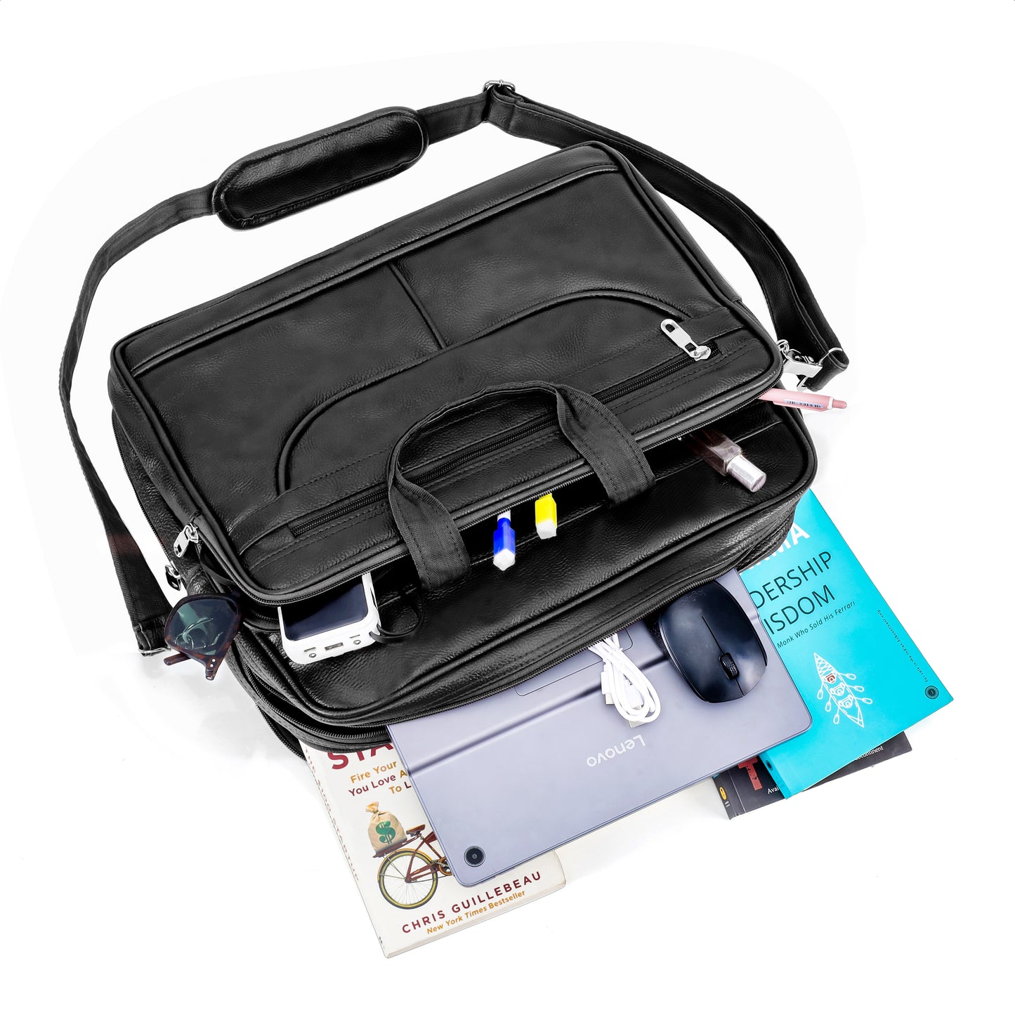 Expandable Laptop Folder Messenger Bag