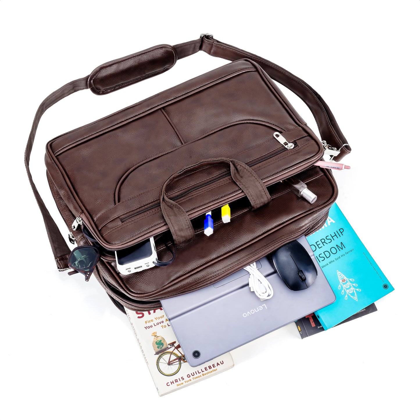 Expandable Laptop Folder Messenger Bag