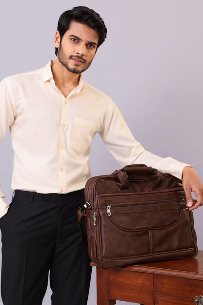 Expandable Laptop Folder Messenger Bag