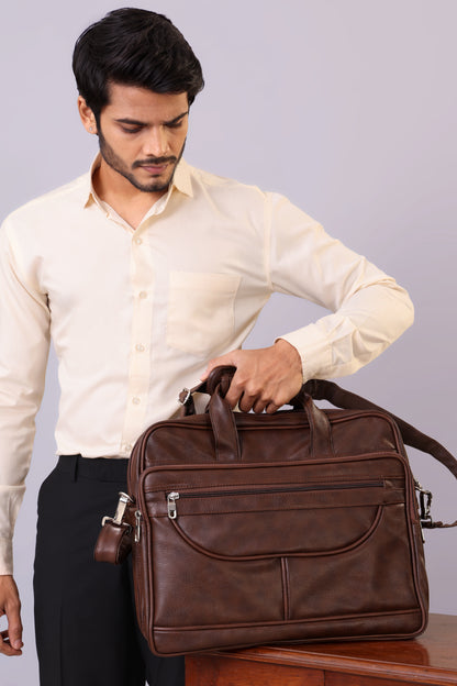 Expandable Laptop Folder Messenger Bag