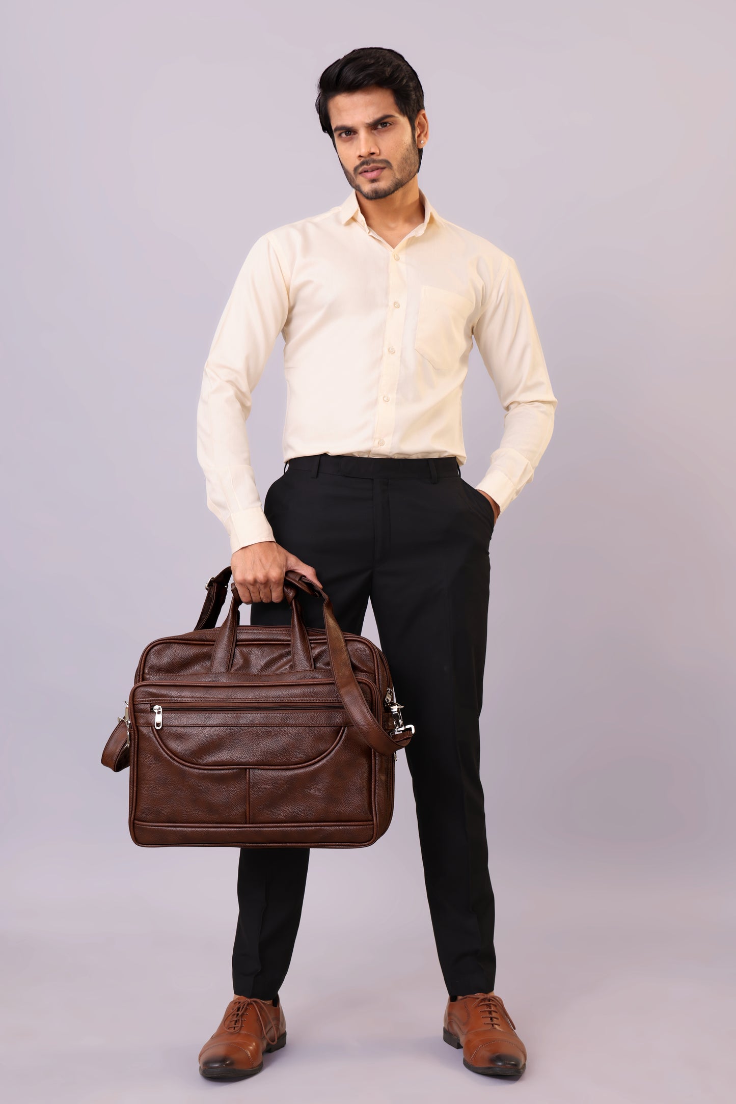 Expandable Laptop Folder Messenger Bag