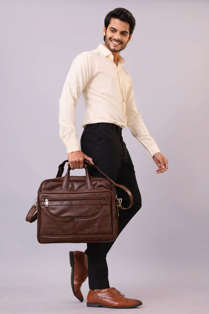 Expandable Laptop Folder Messenger Bag