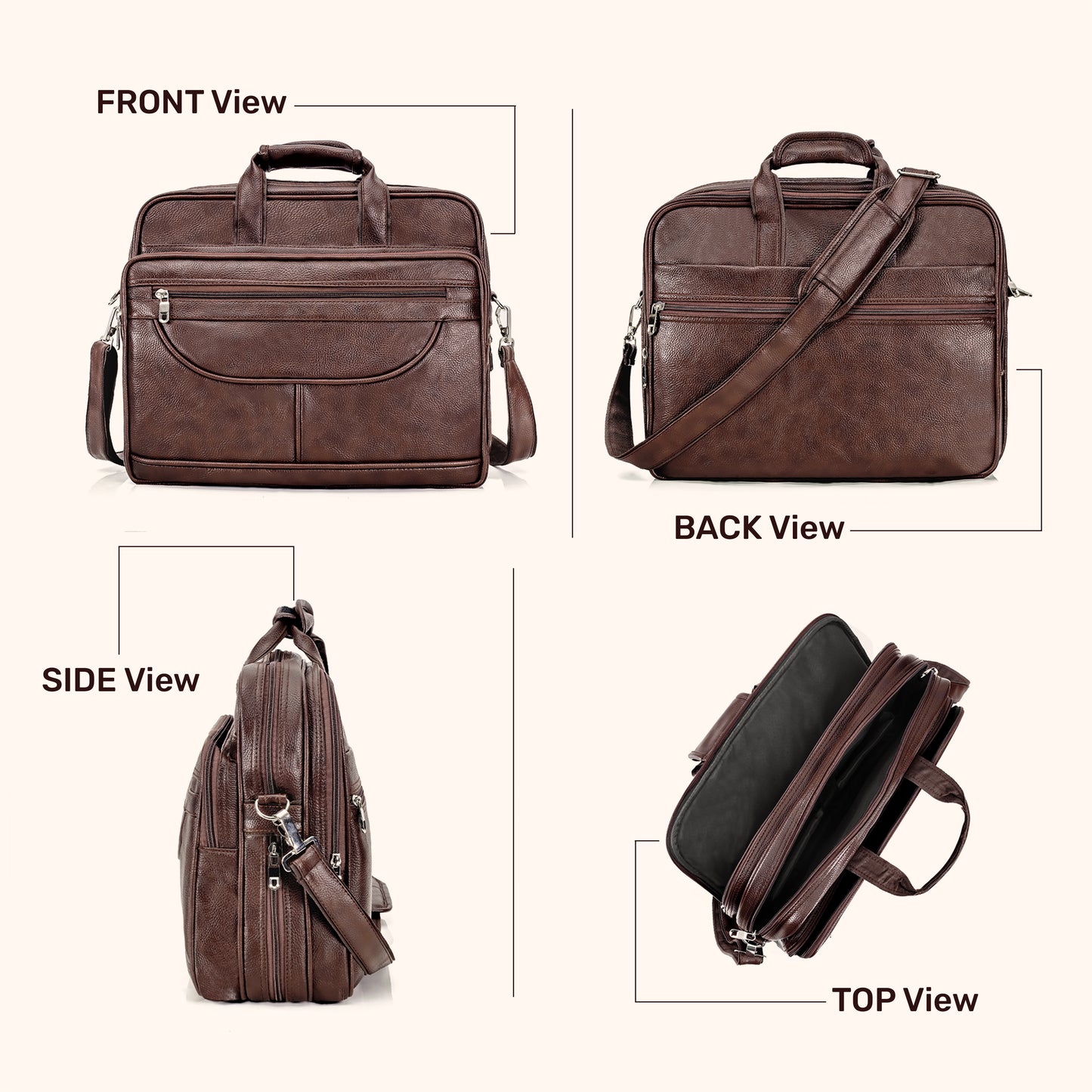 Expandable Laptop Folder Messenger Bag