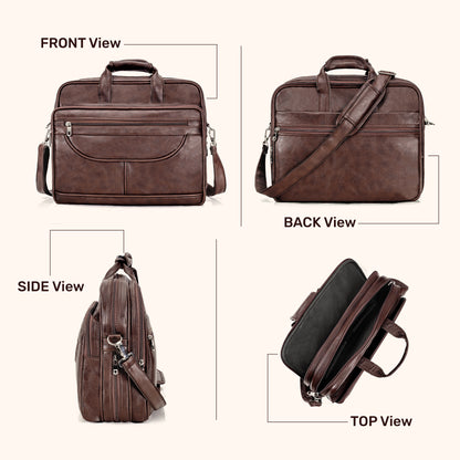 Expandable Laptop Folder Messenger Bag